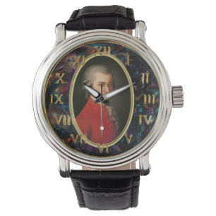 Montre Surveillance Vintage de la sangle en cuir noir des