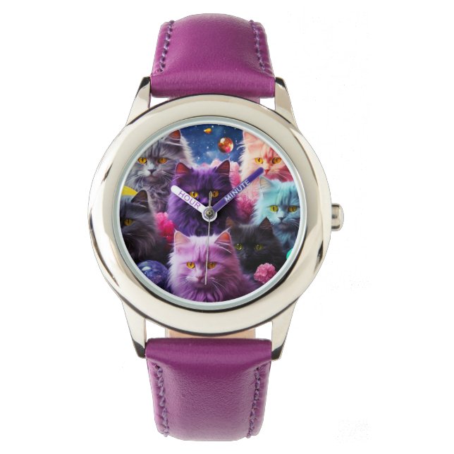 Montre Surveiller l'Amoureux des chats (devant)