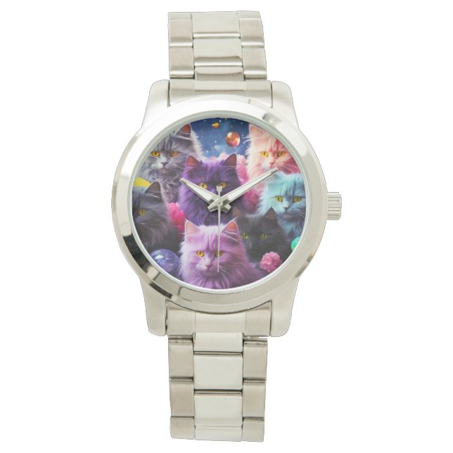 Montre Surveiller l'Amoureux des chats (devant)