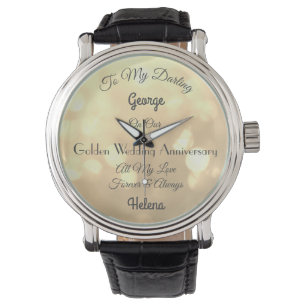 Montre Surveillez l'anniversaire d'un Mariage d'or person