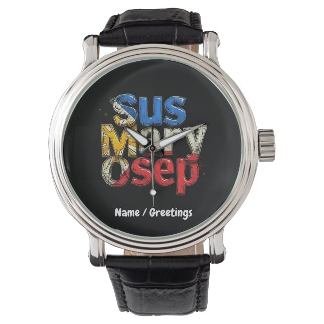 Montre Sus Mary Osep Fierté philippine personnalisable (devant)