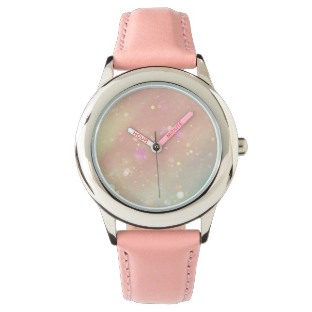 Montre Sweet Pastel Bubbles Abstraits (devant)