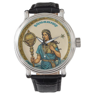 Montre Symbole astrologique d'Aquarius