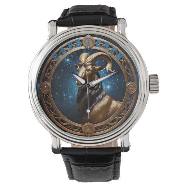 Montre Symbole astrologique de Capricorne (devant)