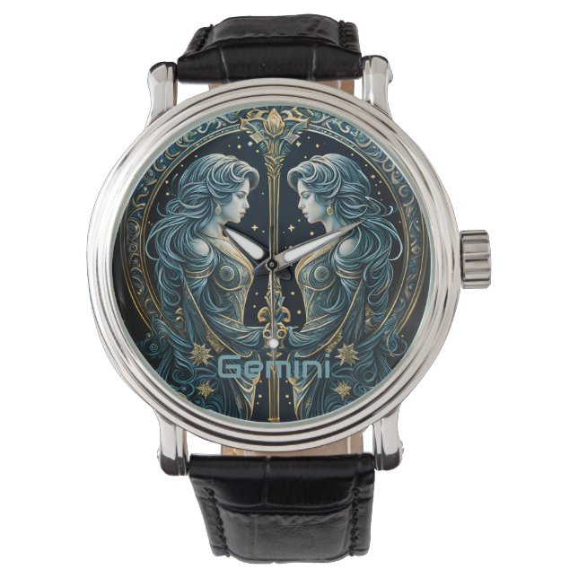 Montre Symbole astrologique de Gemini (devant)