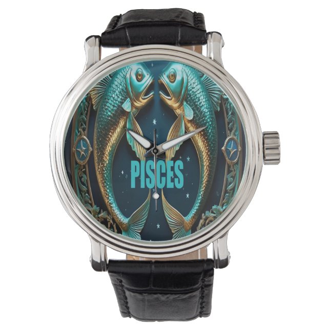 Montre Symbole astrologique Pisces (devant)