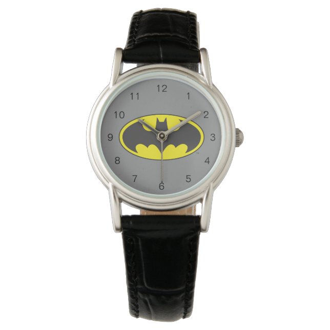 Montre Symbole Batman | Logo Oval de chauve-souris (devant)