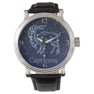 Montre Symbole Capricorne Constellation et Zodiaque avec