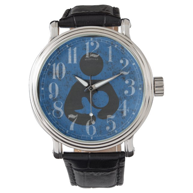 Montre Symbole d'allaitement Retro Style Letterpress (devant)