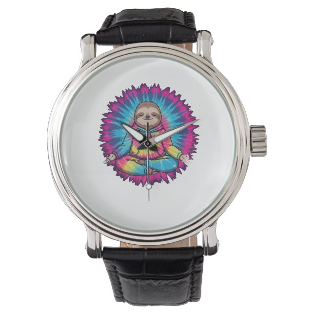 Montre SYMBOLE DE Cravate-JOUR DE LA PARTENANCE Hippie (devant)