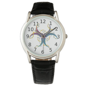 Montre Symbole de danger de bio épissage génétique