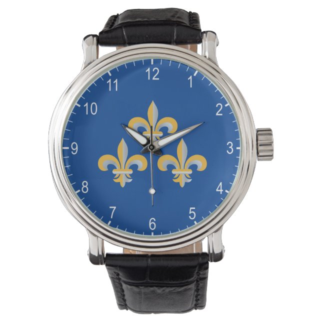 Montre Symbole de Fleur de Lis (devant)