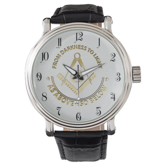 Montre symbole de la franc-maçonnerie (devant)