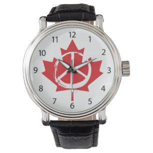 Montre Symbole de la Paix Le Canada n'est pas à vendre au