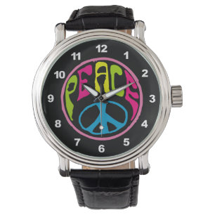 Montre Symbole de paix hippie