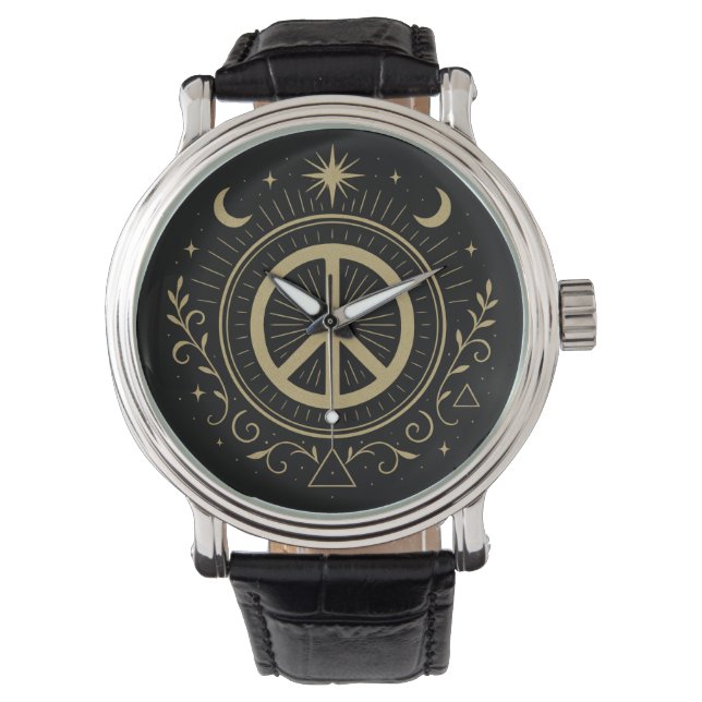 Montre SYMBOLE DE PAIX Mystique Unisex (devant)