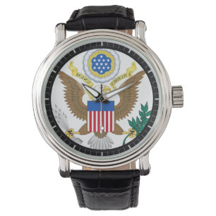 Montre Symbole des armoiries des États-Unis sur une