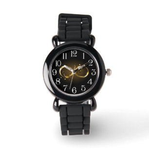 Montre Symbole d'infini doré