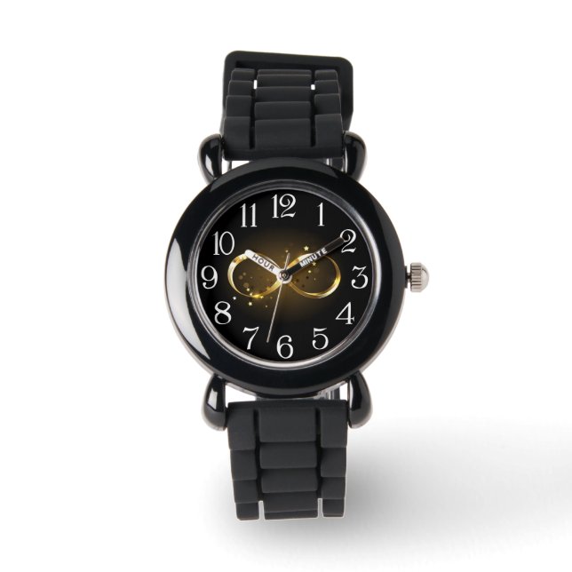 Montre Symbole d'infini doré (Recto)
