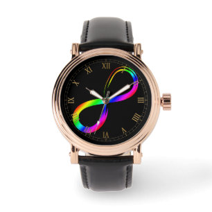 Montre Symbole d'infini Lgbt Gay pride Rainbow