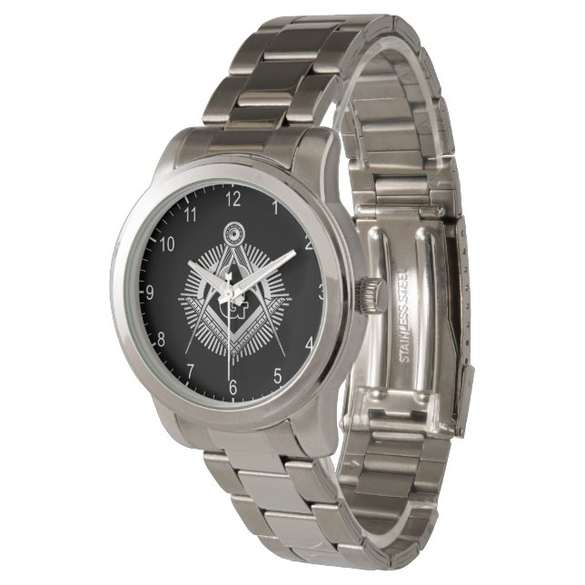 Montre Symbole franc-maçonnerie (Incliné)