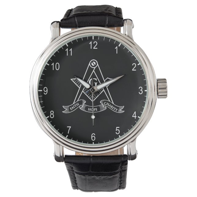Montre Symbole franc-maçonnerie (devant)