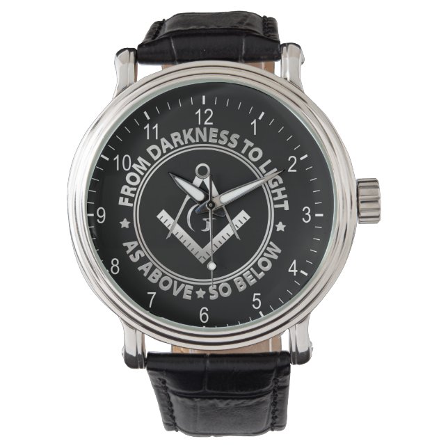 Montre Symbole franc-maçonnerie (devant)