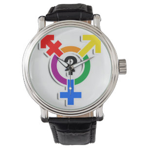 Montre SYMBOLE GENDERQUEER RAINBOW 3D -.png