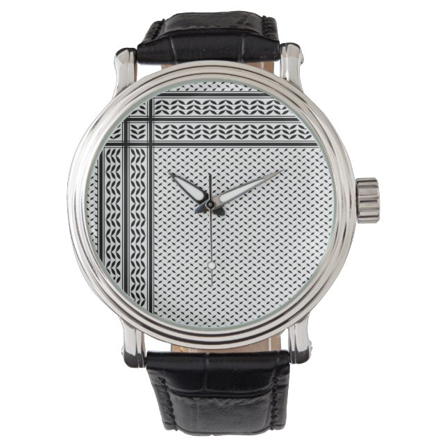 Montre Symbole Keffiyeh de la Palestine Motif de résistan (devant)