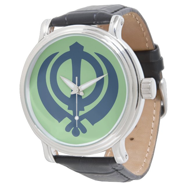 Montre Symbole Khanda (Sikh) (Incliné)