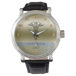 Montre SYMBOLE Médicale DE CADURÉE   Infirmières infirmiè