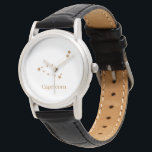 Montre Symbole moderne Zodiac Capricorne d'or | Élément T<br><div class="desc">Symbole moderne Zodiac Capricorne d'or | Élément Terre</div>
