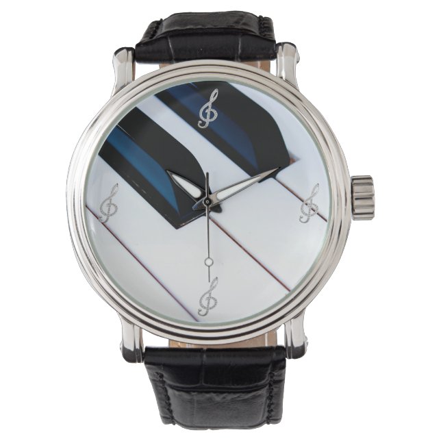 Montre Symbole musical de piano (devant)