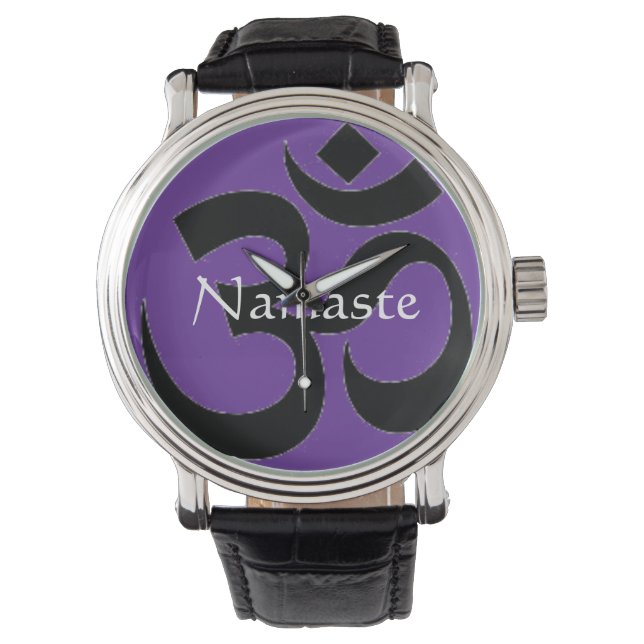 Montre Symbole Namaste & Om (devant)