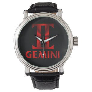 Montre Symbole rouge de Gémeaux
