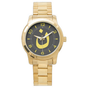 Montre Symbole spirituel chrétien nazaréen à cadran jaune