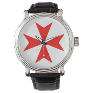 Montre symbole templar de religion de Croix-Rouge de