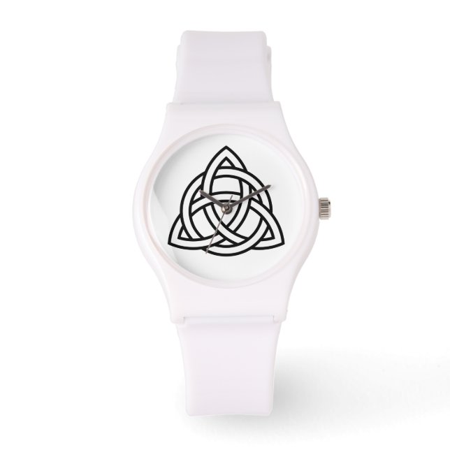Montre Symbole triquetra de noeud de trinité celtique (Recto)