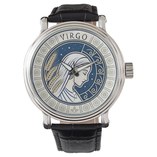 Montre Symbole Virgo du zodiaque (devant)