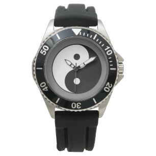 Montre SYMBOLE YIN ET Yang (Taijitu taoïste chinois)