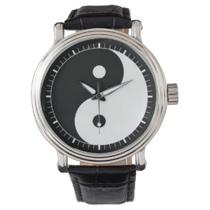 Montre symbole ying de yang