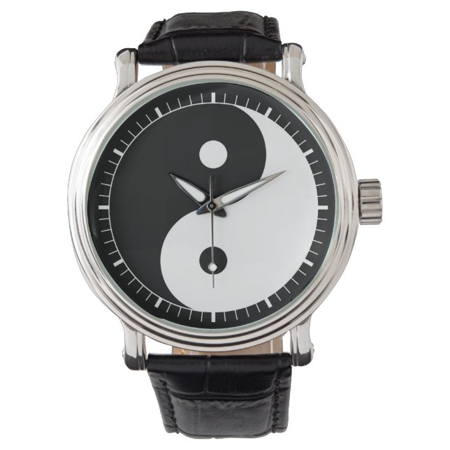 Montre symbole ying yang (devant)