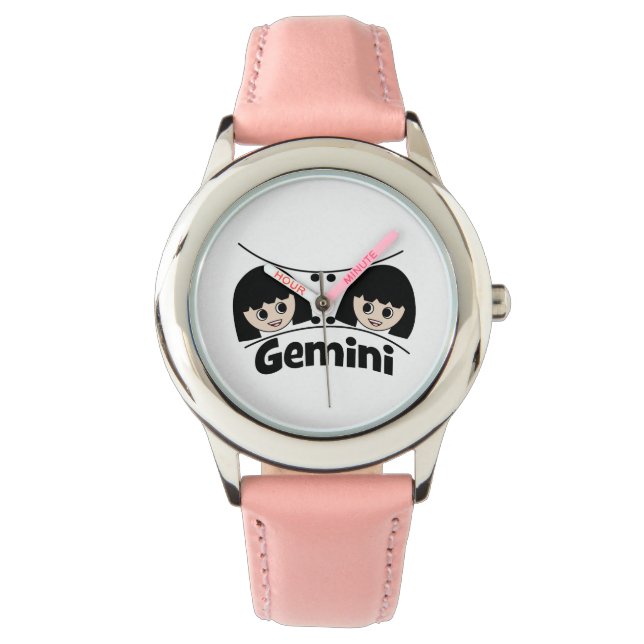 Montre SYMBOLE Zodiaque Gemini Twins Girls (devant)