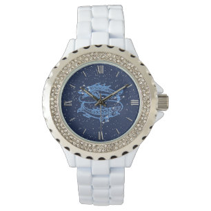 Montre Symbole zodiaque Pisces et constellation