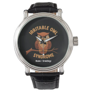 Montre Syndrome de Chouette Irritable Drôle Chouette en C