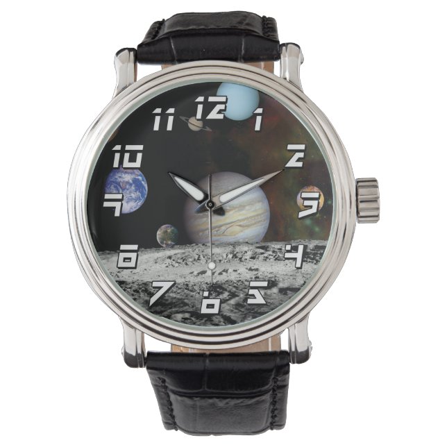 Montre Système solaire Images du Voyager Montage Photos d (devant)