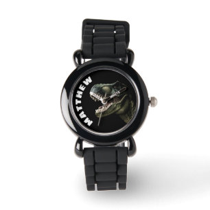 Montre T-Rex Dinosaur Nom personnalisé