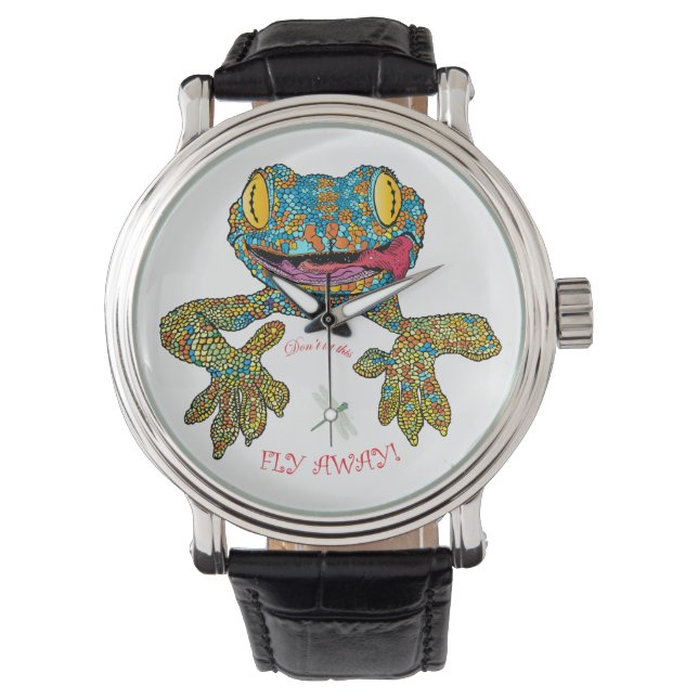 Montre T-shirt avec lézard (devant)