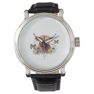 Montre T-shirt classique pour bébé vache de la Highland L