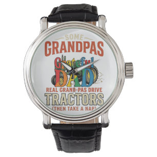 Montre T-shirt de nuit de ferme vintage tracteur grand-pè
